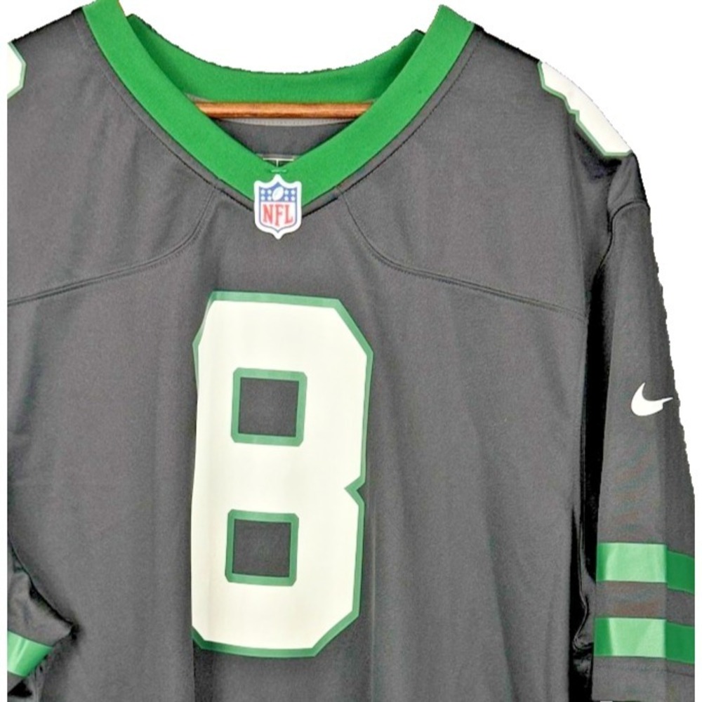 Nike New York Jets Aaron Rodgers 8 NFL Jersey Mens XXL Black Green